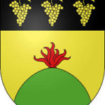 Hommage au travail des vignerons sur le blason de Bernex