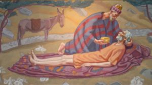 Le bon samaritain d’Eric Hermès au temple de Carouge